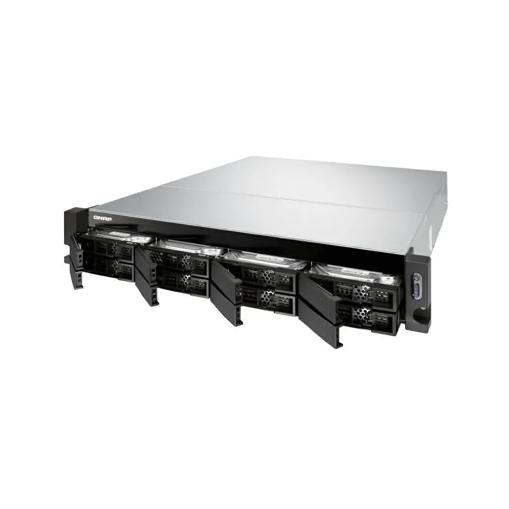 Serwer NAS QNAP Rack TS-873U-4G - Rack (2U)/AMD R-Series RX-421ND/4 GB RAM/8 wnęk/hot-swap/3 lata Carry-in - zdjęcie