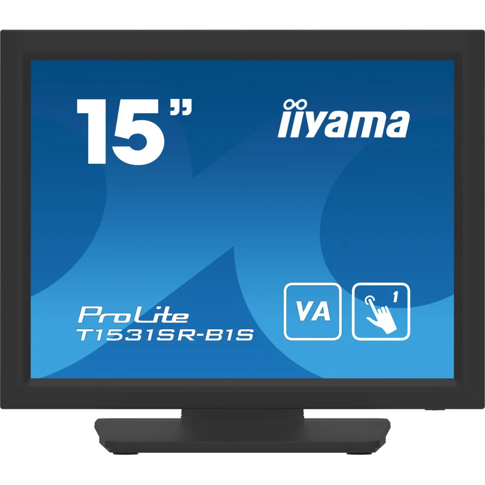 Monitor iiyama ProLite T1531SR-B1S, 15", 1024x768 (XGA), 4:3, VA, 18 ms, MT, Czarny | Sklep ITnes.pl, IT for BUSINESS