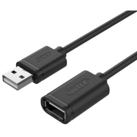 Kabel przedłużacz Unitek USB 2.0 Y-C428GBK - 1 m, Czarny