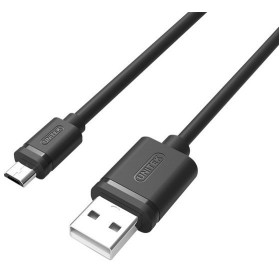 Kabel Unitek USB USB 2.0 ,  microUSB M, M Y-C434GBK - 1,5 m, Czarny - zdjęcie 1