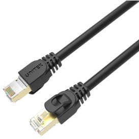 Kabel Unitek Ethernet CAT.7 SSTP RJ45 C1808HBK - 50 cm, Czarny