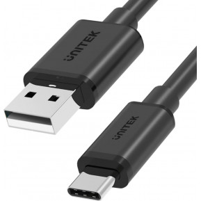 Kabel Unitek USB-A ,  USB-C Y-C481BK - zdjęcie poglądowe 1