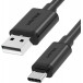 Kabel Unitek USB-A / USB-C Y-C481BK - 50 cm, Czarny