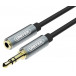 Kabel Unitek miniJack 3,5mm (M) / 3,5mm (F) Y-C932ABK - 1 m, Czarny