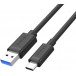 Kabel Unitek USB-A 3.1 / USB-C M/M Y-C490BK - 25 cm, Czarny