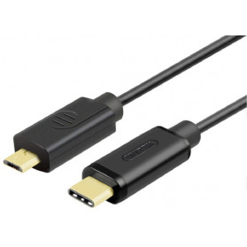 Kabel Unitek USB-C 2.0 ,  microUSB M, M Y-C473BK - zdjęcie poglądowe 1