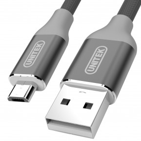 Kabel Unitek USB ,  microUSB 2.0 Y-C4026AGY - zdjęcie poglądowe 1