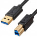 Kabel Unitek USB-C / USB-B 2.0 C14095BK-2M - 2 m, 5 Gbps, Czarny