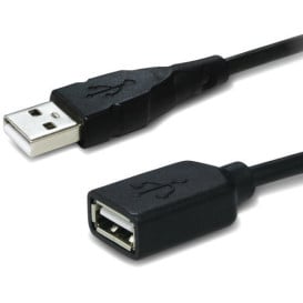 Kabel przedłużacz Unitek USB 2.0 AM-AF Y-C418GBK - 5 m, Czarny