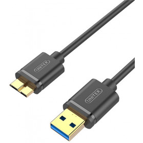 Kabel Unitek microB ,  USB M, M Y-C461GBK - zdjęcie poglądowe 1