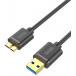 Kabel Unitek microB / USB M/M Y-C461GBK - 1 m, Czarny