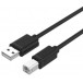 Kabel Unitek USB 2.0 AM-BM Y-C421GBK - 5 m, Czarny