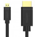Kabel Unitek microHDMI / HDMI 2.0 4K Y-C182 - 2 m, 60HZ, Czarny
