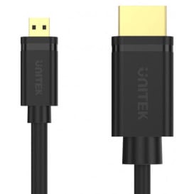 Kabel Unitek microHDMI / HDMI 2.0 4K Y-C182 - 2 m, 60HZ, Czarny