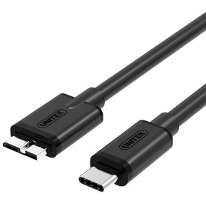 Kabel Unitek USB-C ,  microUSB 3.0 Y-C475BK - zdjęcie poglądowe 2