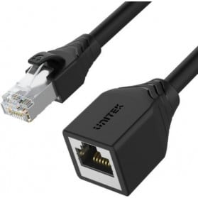 Kabel przedłużacz Unitek Ethernet RJ45 Cat.6 STP 8P8C C1896BK-2M - zdjęcie poglądowe 1