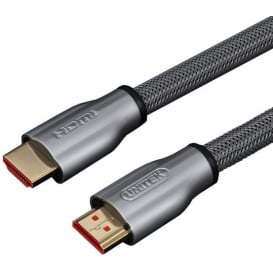 Kabel Unitek LUX HDMI v.2.0 M/M Y-C138RGY - 2 m, Kolor srebrny, W oplocie