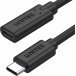 Kabel przedłużacz Unitek USB-C 10Gbps 4K C14086BK-1.5M - PD 100W 1,5 m, Czarny