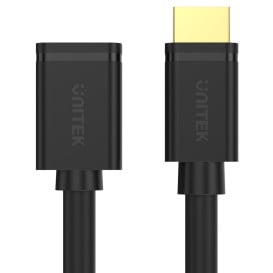 Kabel przedłużacz Unitek HDMI (M/F) 2.0 Y-C166K - 3 m, Czarny