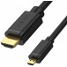 Kabel Unitek miniHDMI / HDMI 4K Y-C179 - 2 m, 60HZ, Czarny