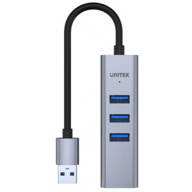Replikator portów Unitek USB-A 3.1 5 Gbps 3xUSB + RJ45 H1906A - zdjęcie poglądowe 2