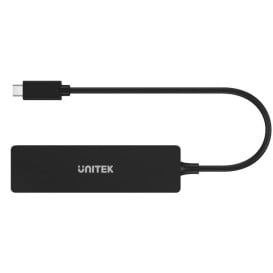 Replikator portów Unitek USB-C 3 x USB 3.1 Gen 1 SD microSD H1108B - 3 porty, Czarny