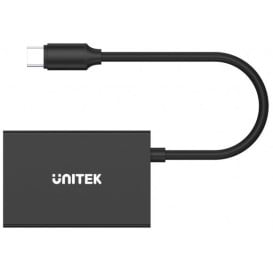 Hub Unitek USB-C 10Gbps 2x USB-A 2x USB-C H1302A - 4 porty, Czarny, Aluminium