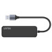 Hub USB Unitek 4 x USB 3.1 Gen1 H1109A - Szklany, Kolor grafitowy, 5 Gbps