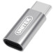 Adapter Unitek USB-C / microUSB Y-A027AGY - Kolor srebrny