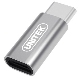 Adapter Unitek USB-C / microUSB Y-A027AGY - Kolor srebrny