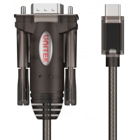 Adapter Unitek USB-C ,  RS-232 DB9M Y-1105K - zdjęcie poglądowe 2