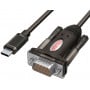 Adapter Unitek USB-C ,  RS-232 DB9M Y-1105K - zdjęcie poglądowe 1