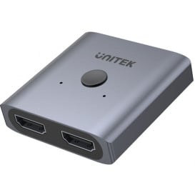 Adapter Unitek HDMI 2.0 4K Switch 2-To-1 Bi-Directional V1127A - Szary