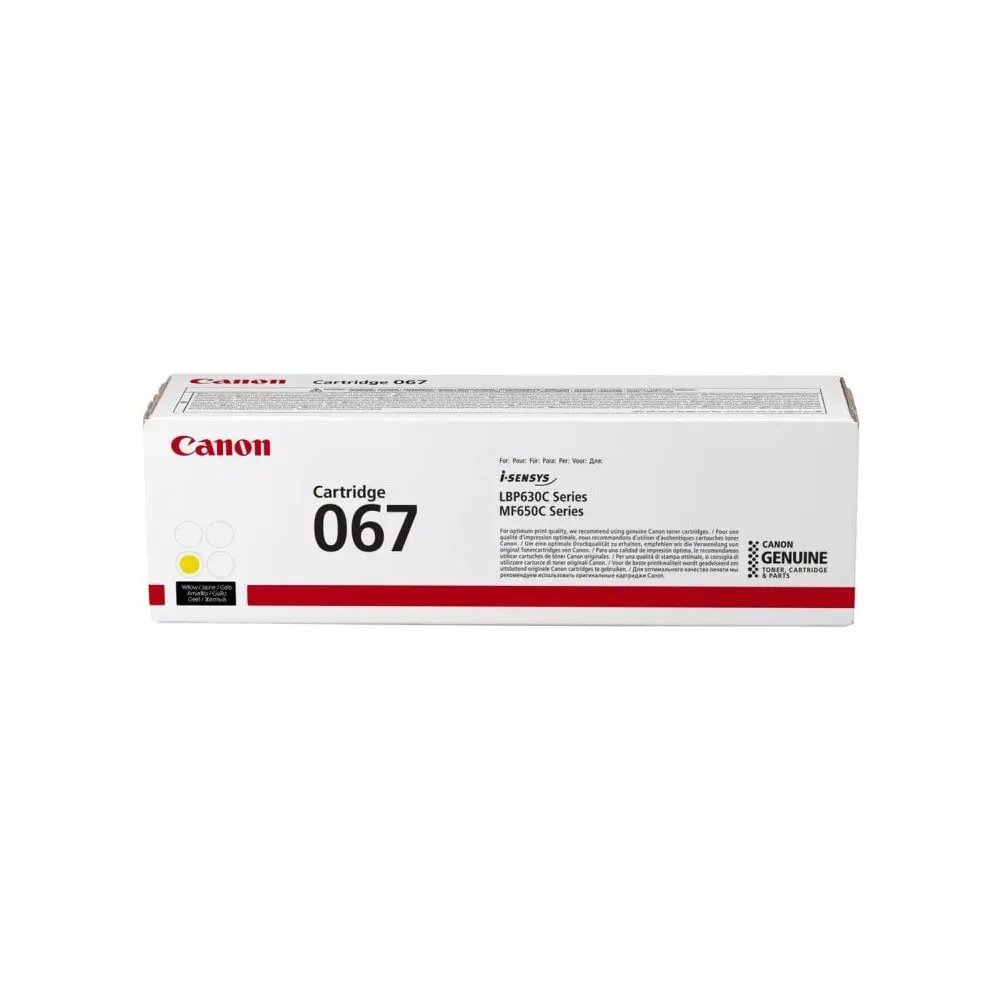 Toner Canon CRG-067 Yellow 5099C002 - Oryginał, 1250 stron