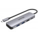Stacja dokująca Unitek USB-C 2 x USB 3.1 PD 100W SD microSD HDMI H1107D - 2 porty, Kolor srebrny, Czarna, Aluminium