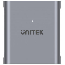 Czytnik kart pamięci Unitek CFexpress 2.0 10 Gbps R1005A - Kolor srebrny, Czarny, Aluminium