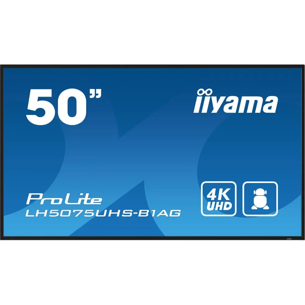 Monitor iiyama ProLite LH5075UHS-B1AG, 49,5", 3840x2160 (4K), VA, 9,5 ms, Czarny | Sklep ITnes.pl, IT for BUSINESS