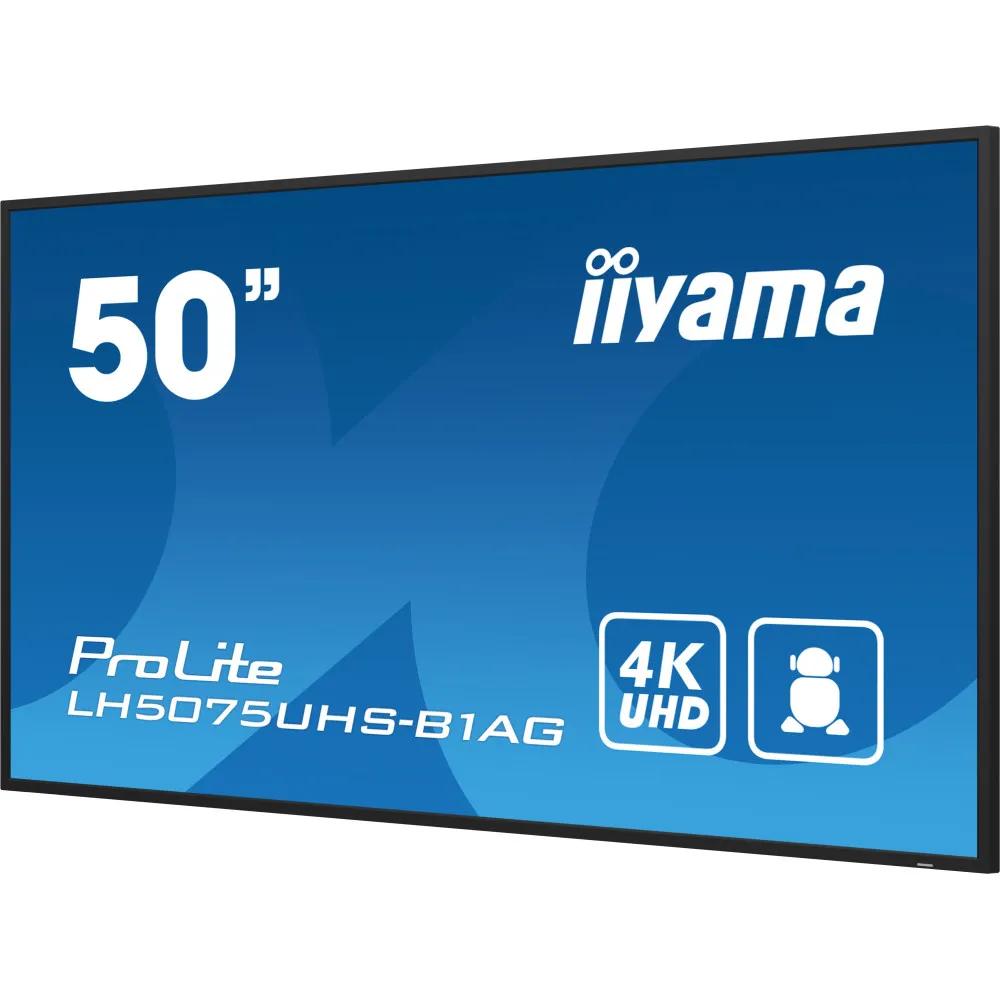 Zdjęcie produktu Monitor iiyama ProLite LH5075UHS-B1AG - 49,5"/3840x2160 (4K)/VA/9,5 ms/Czarny
