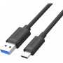 Kabel USB Unitek USB-A ,  USB-C M, M C14103BK-2M - zdjęcie poglądowe 1