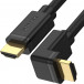 Kabel Unitek HDMI 2.0 90" Y-C1001 - 2 m, Czarny