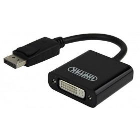 Adapter Unitek DisplayPort ,  DVI Y-5118AA BOX - 20 cm, Czarny - zdjęcie 1