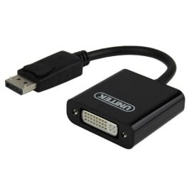 Adapter Unitek DisplayPort / DVI Y-5118AA BOX - 20 cm, Czarny