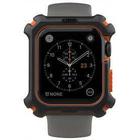 Etui UAG 19148G114097 do Apple Watch 4, 5 - 44 mm, Czarne, Pomarańczowe