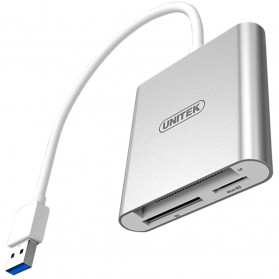 Czytnik Unitek USB 3.0 All-in-One Y-9313 - Kolor srebrny, Biały