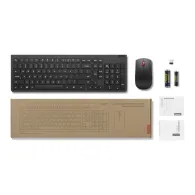 Zestaw bezprzewodowy klawiatury i myszy Lenovo Essential Gen2 4X31N50708 - US, Czarny