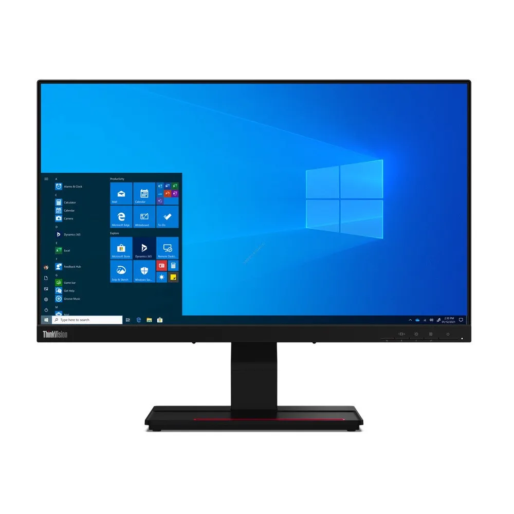 Monitor Lenovo ThinkVision T24t-20 62C5GAT1EU, 23,8", 1920x1080 (FHD), 60Hz, IPS, 6,000 ms, MT, USB-C, Czarny | Sklep ITnes.pl, 