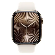 Smartwatch Apple Watch 10 MX073ET/A - 42 mm, GPS + Cellular, złoty tytan z paskiem sportowym księżycowa poświata, M/L