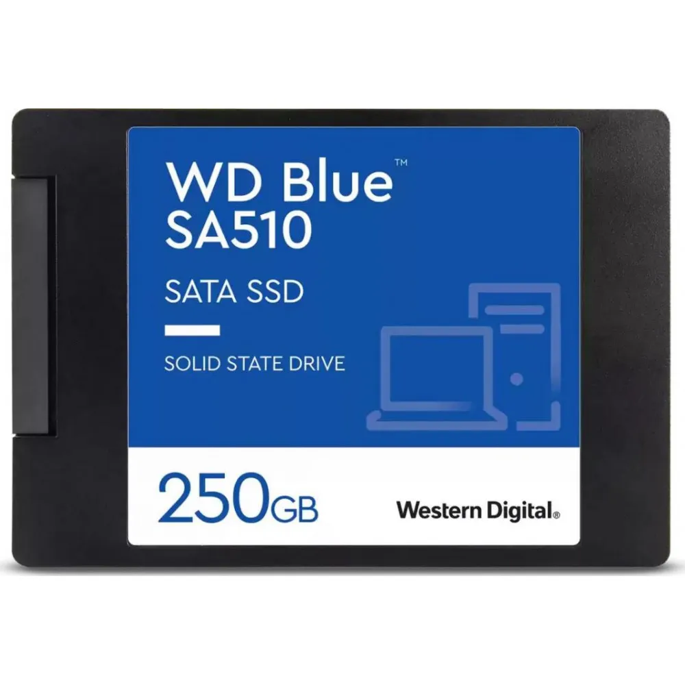 Dysk SSD 250GB SATA 2,5" WD Blue SA510 WDS250G3B0A, 2,5", SATA III, 555-440MBps | Sklep ITnes.pl, IT for BUSINESS