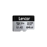 Karta pamięci Lexar microSDXC 2x 64 GB Professional SILVER PLUS LMSSIPL064G-B2ANG - 205|100MB|s, UHS-I, C10, A2, V30, U3
