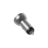 Ładowarka samochodowa Baseus CCBX-0S - 2x USB-A, 4.8A, 24W, Srebrna